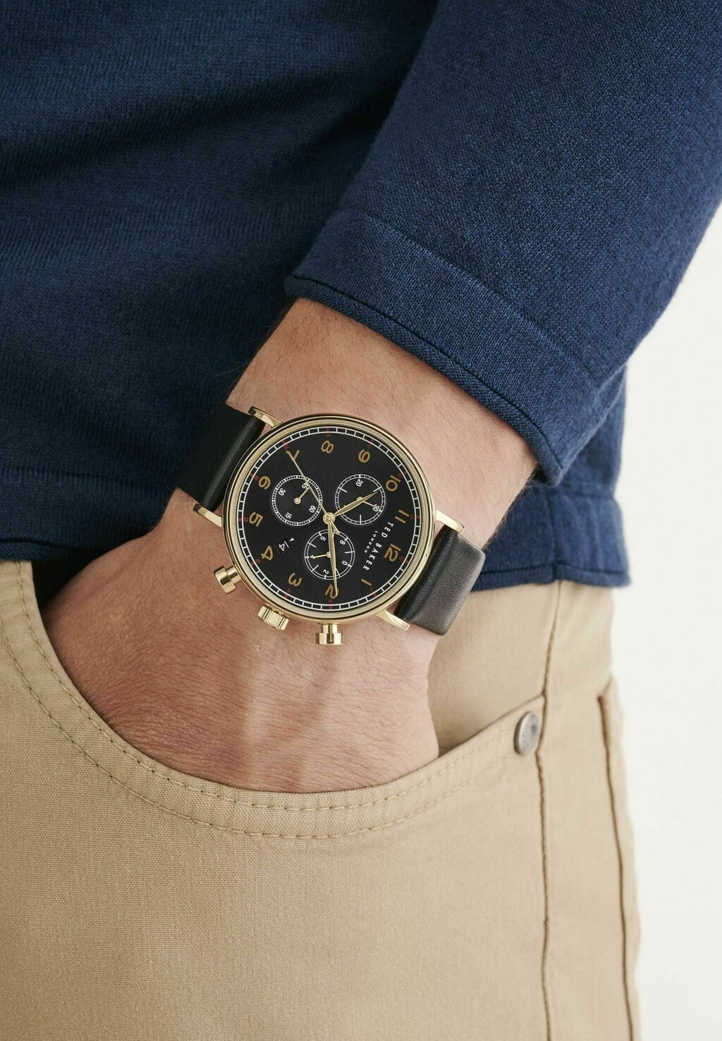 

Часы Quartz Barnett Backlight Ted Baker, цвет gold tone