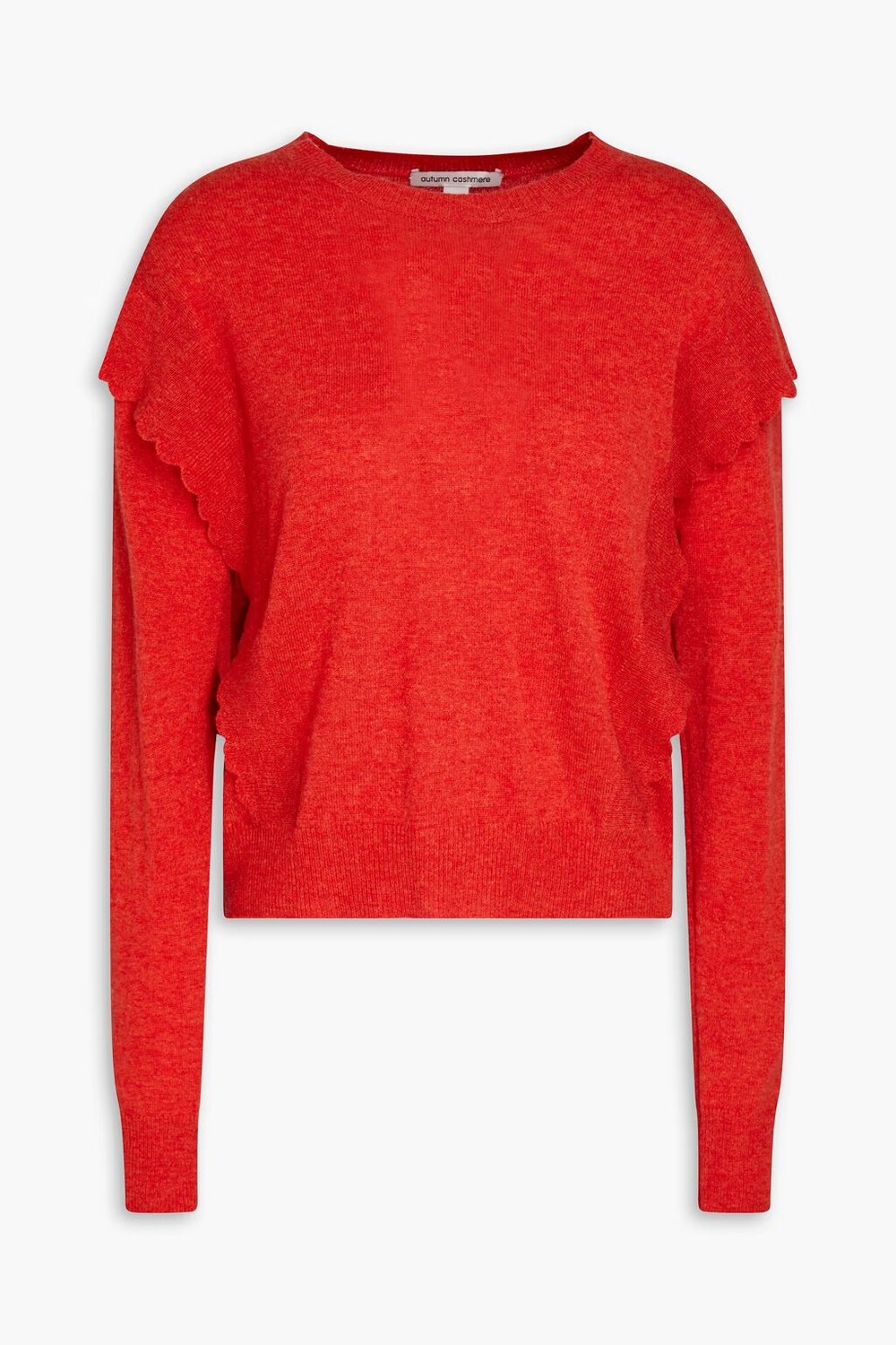 

Кашемировый свитер с оборками Autumn Cashmere, цвет Tomato red