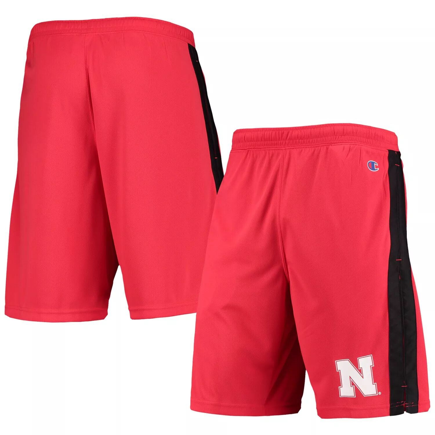 

Мужские шорты Champion Scarlet Nebraska Huskers с полосками по бокам