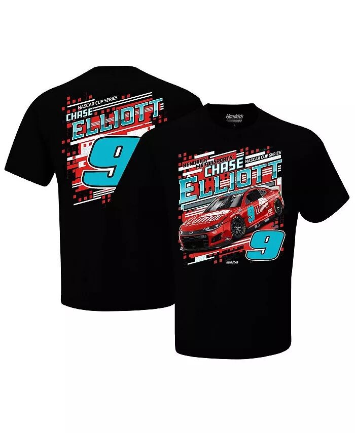 

Мужская черная футболка Chase Elliott Llumar Car Hendrick Motorsports Team Collection, черный
