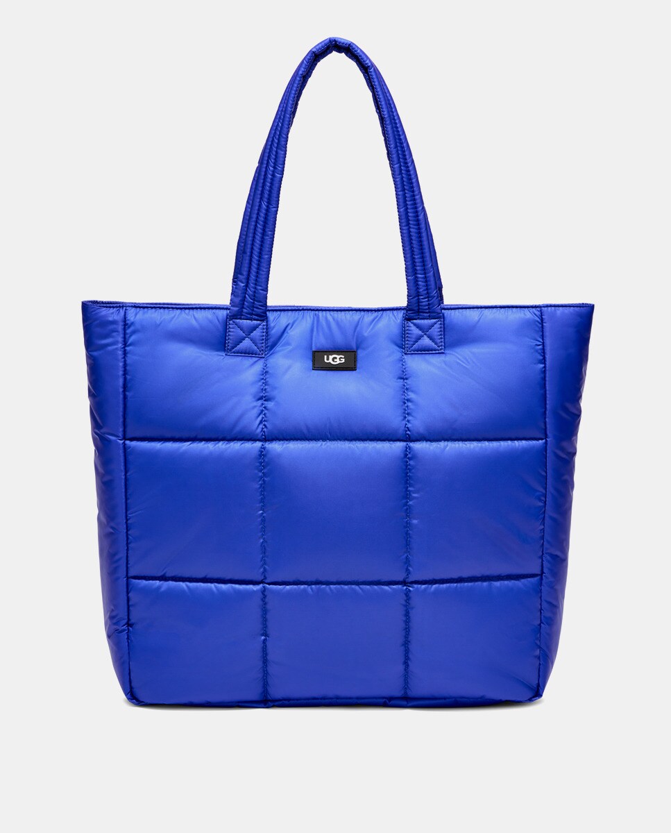 Синяя стеганая нейлоновая сумка-тоут Ellory с магнитной застежкой UGG, синий