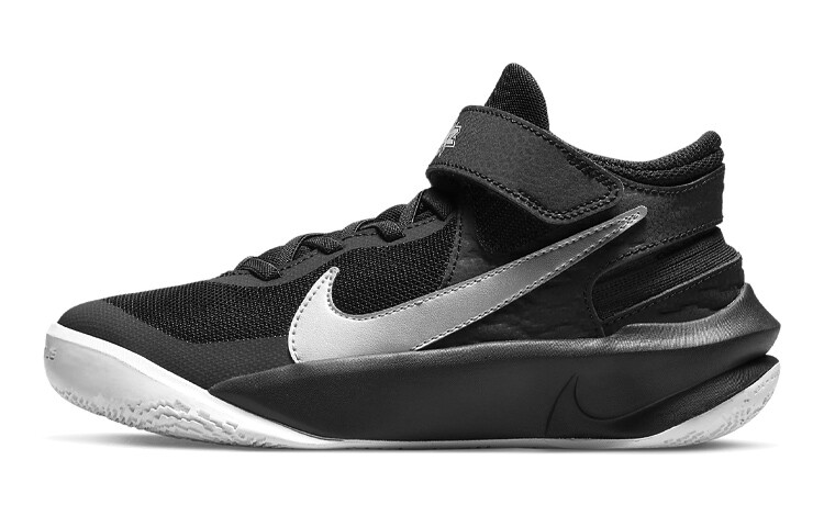 

Кроссовки Nike Team Hustle D 10 FlyEase GS, черный / серебристый