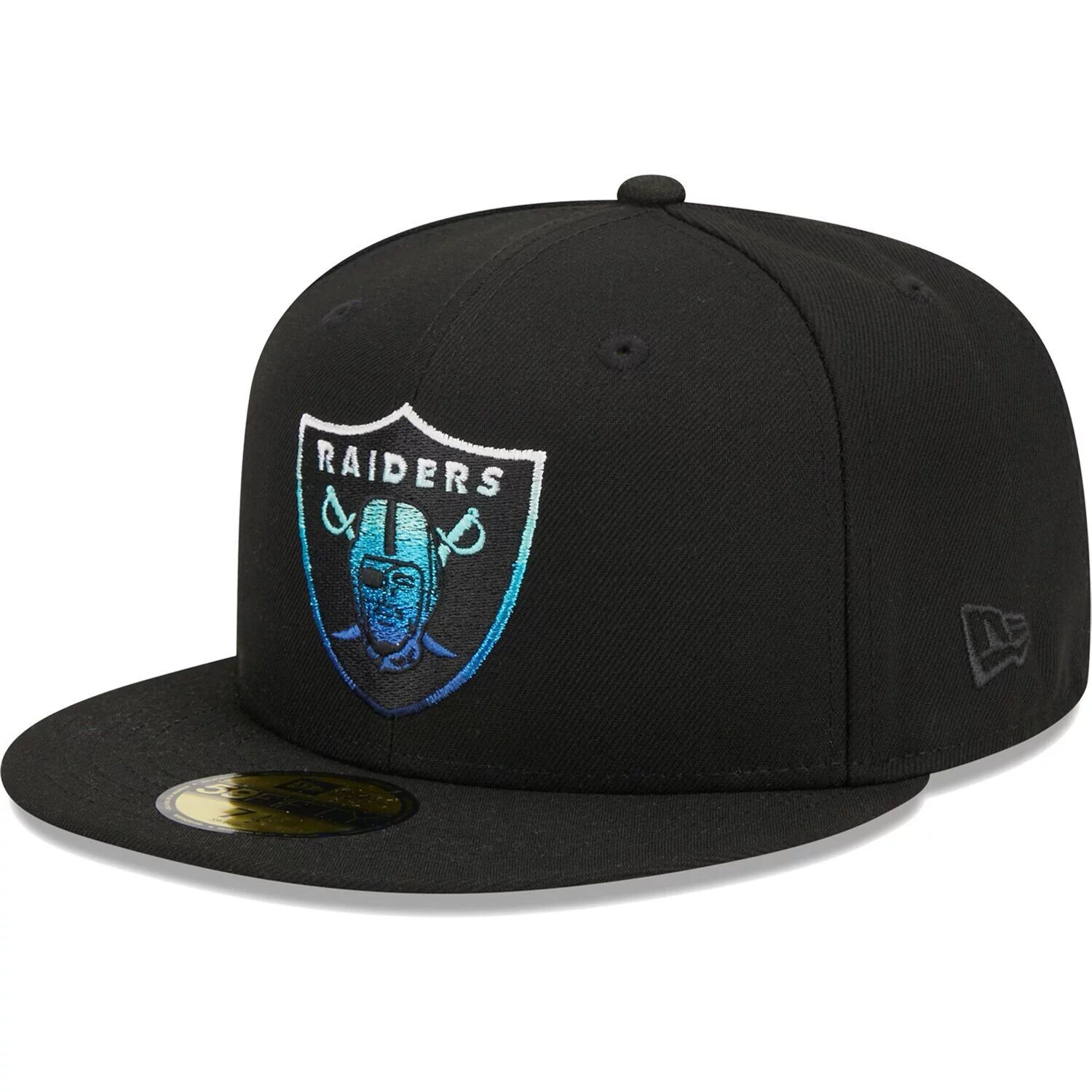 

Мужская облегающая шляпа New Era Black Las Vegas Raiders Gradient 59FIFTY