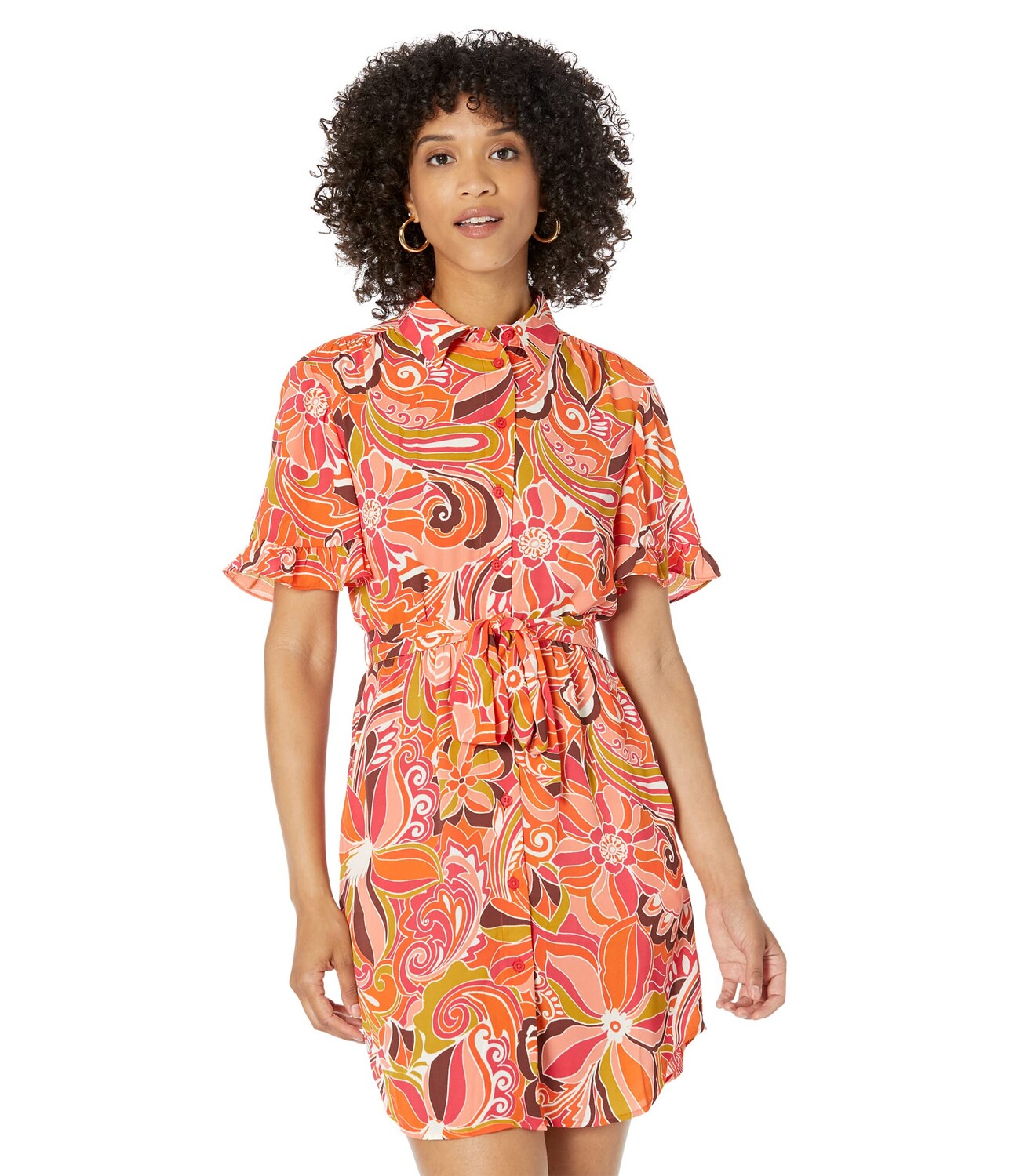 

Платье Donna Morgan, Printed Mini Shirtdress