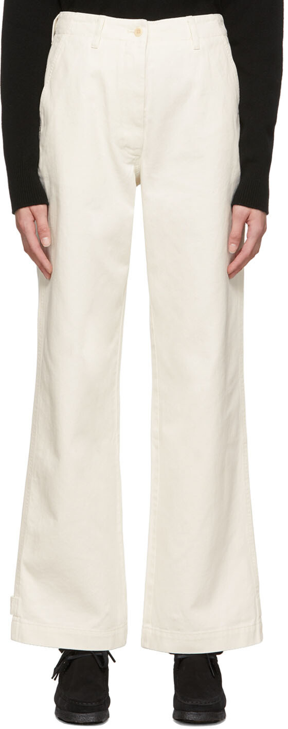 

Брюки Off-White из органического хлопка Norse Projects, Белый