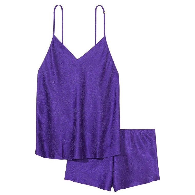 

Пижама Victoria's Secret Satin Jacquard, фиолетовый