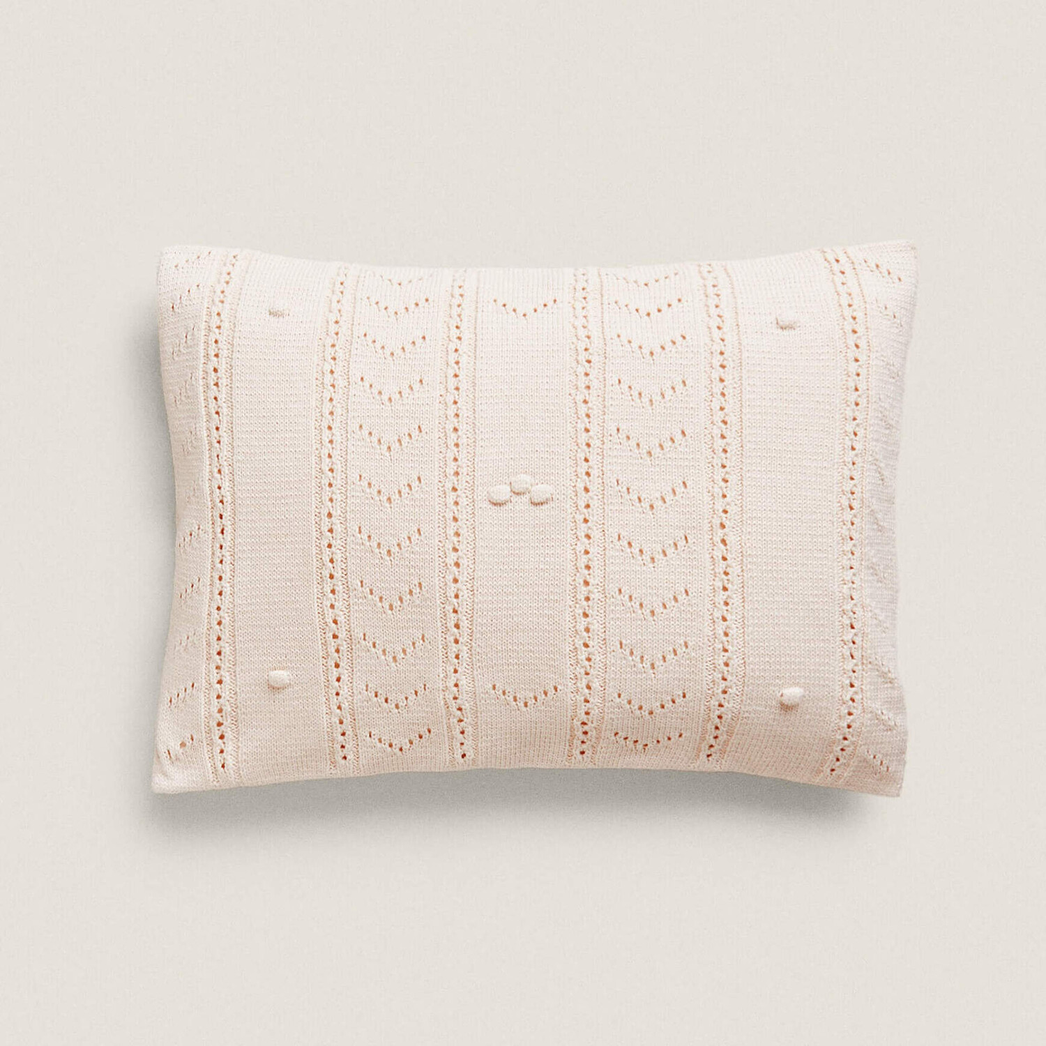 

Детский чехол для подушки Zara Home Openwork, розовый
