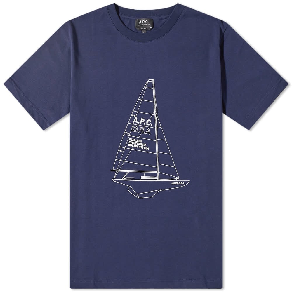 

Футболка A.P.C Jeannot Yacht Logo Tee