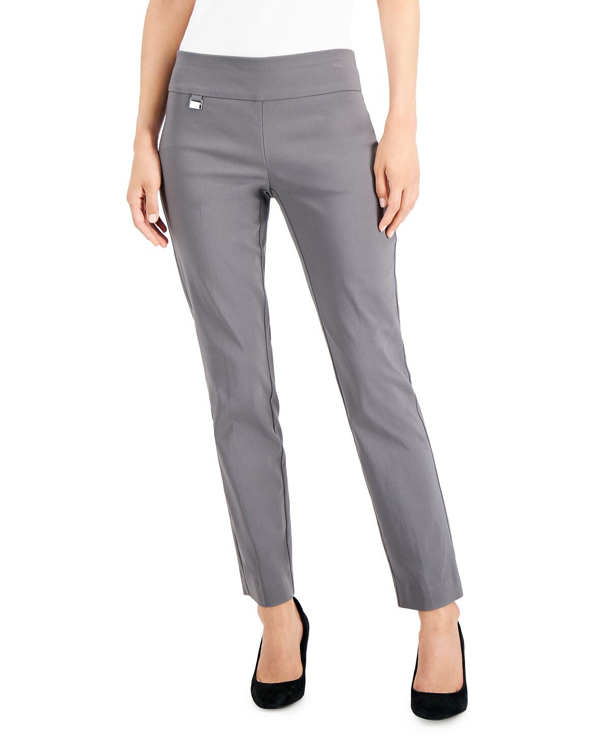 

Прямые брюки petite с контролем живота, созданные для macy's Alfani