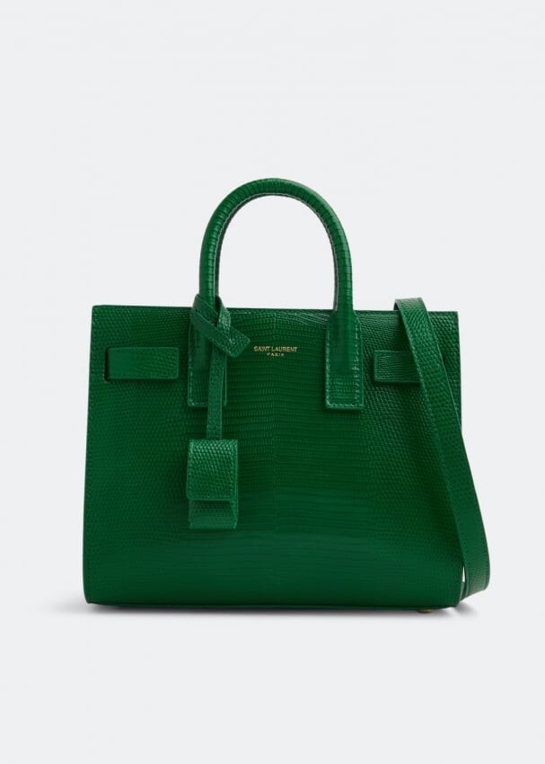 

Сумка-тоут SAINT LAURENT Nano Sac de Jour tote bag, зеленый
