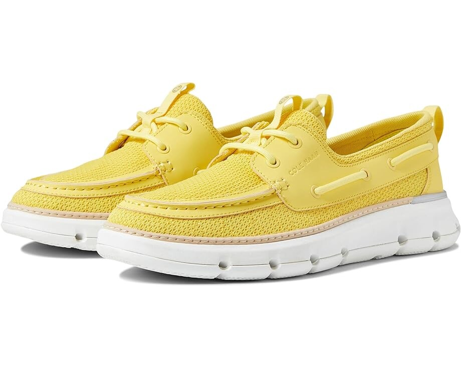 

Топсайдеры Cole Haan 4.Zerogrand Regatta, цвет Lemon Drop/Grey/Optic White