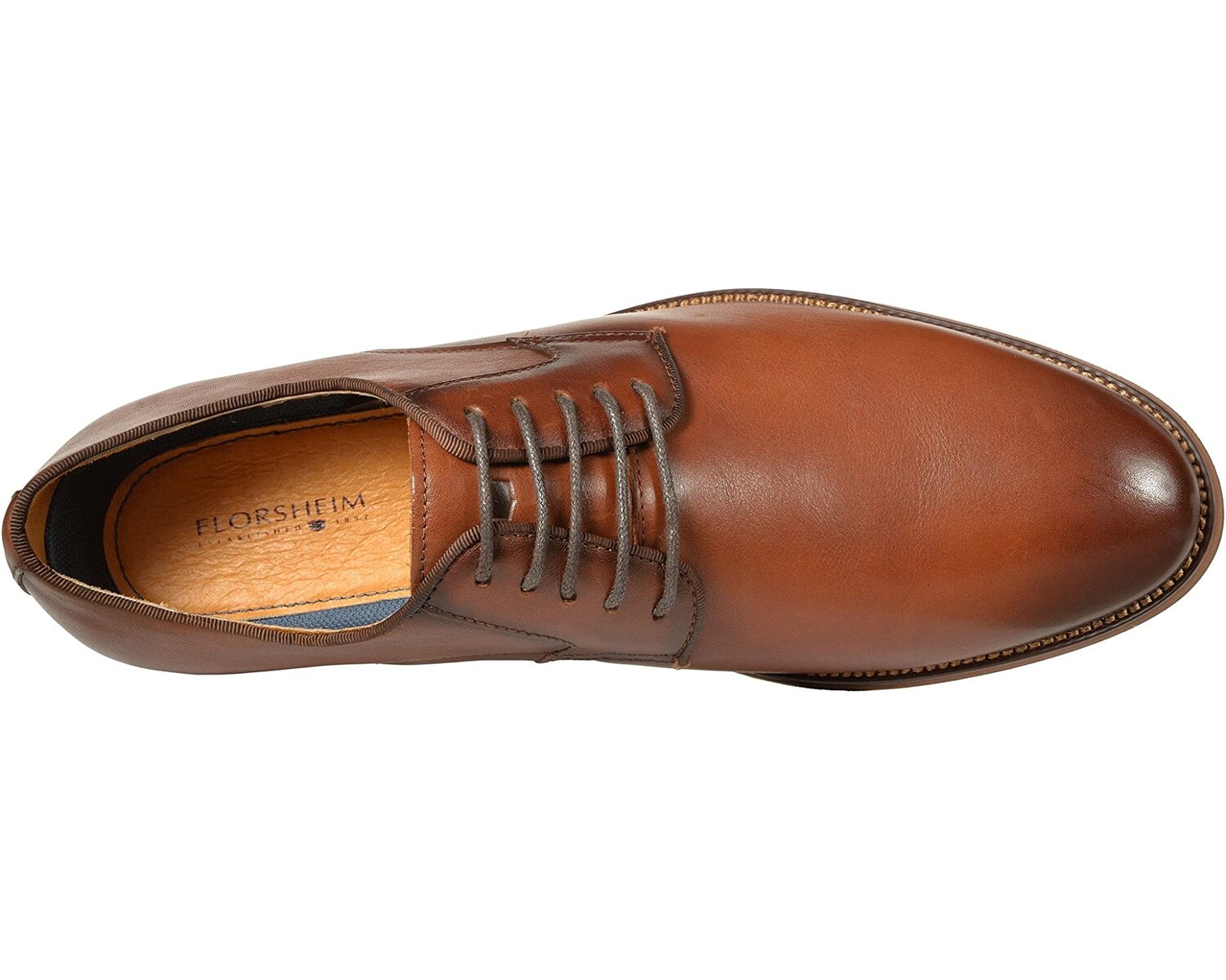 

Оксфорды Blaze Plain Toe Oxford Florsheim, коньяк гладкий