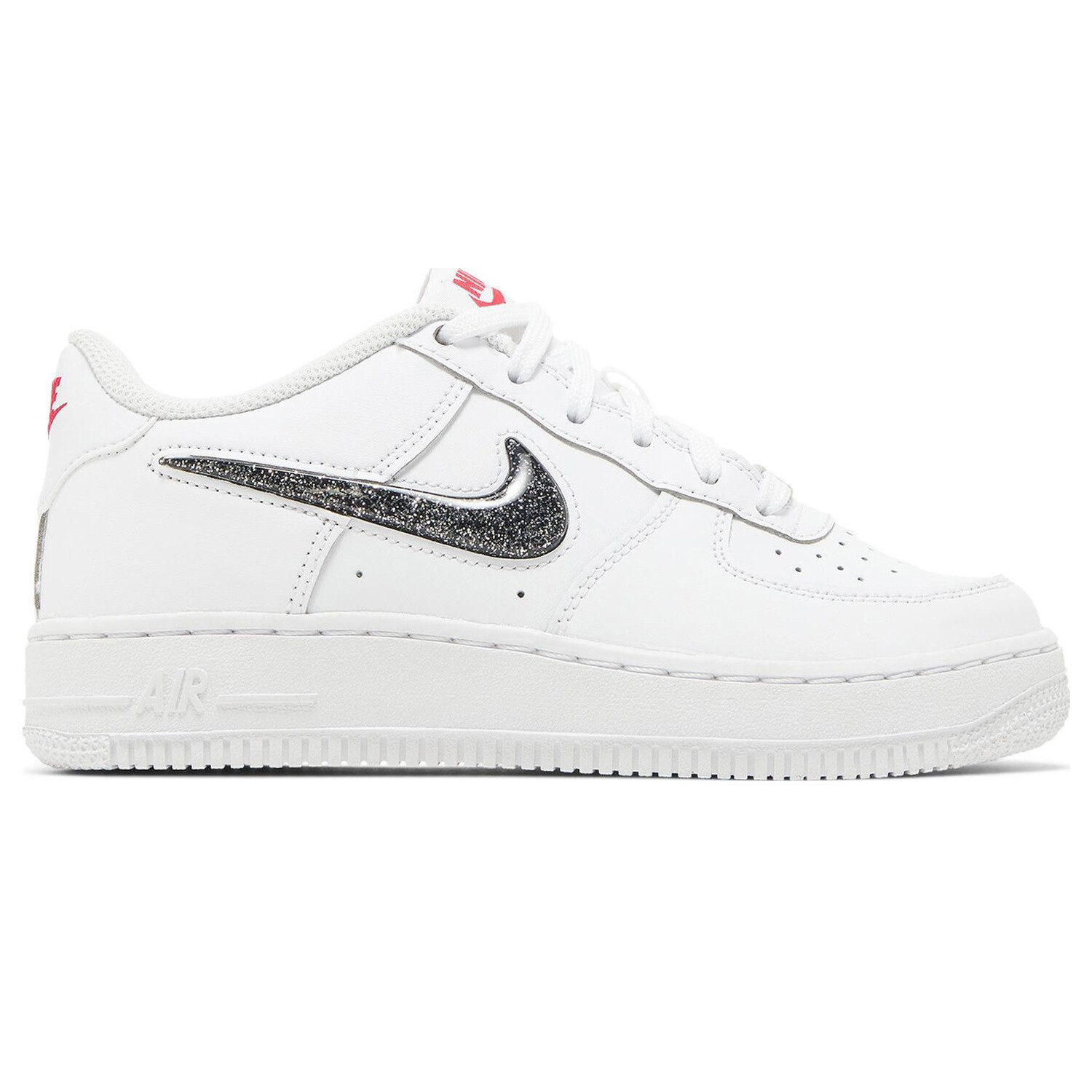 Кроссовки Nike Air Force 1 LV8 GS 'White Black', белый кроссовки nike air force 1 mid lv8 gs overbranding серый