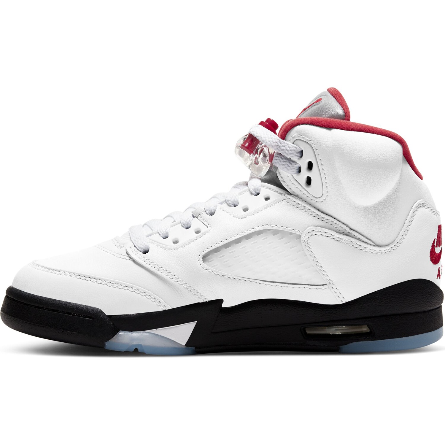 

Кроссовки Air Jordan 5 Retro GS White Cement, белый/черный/красный