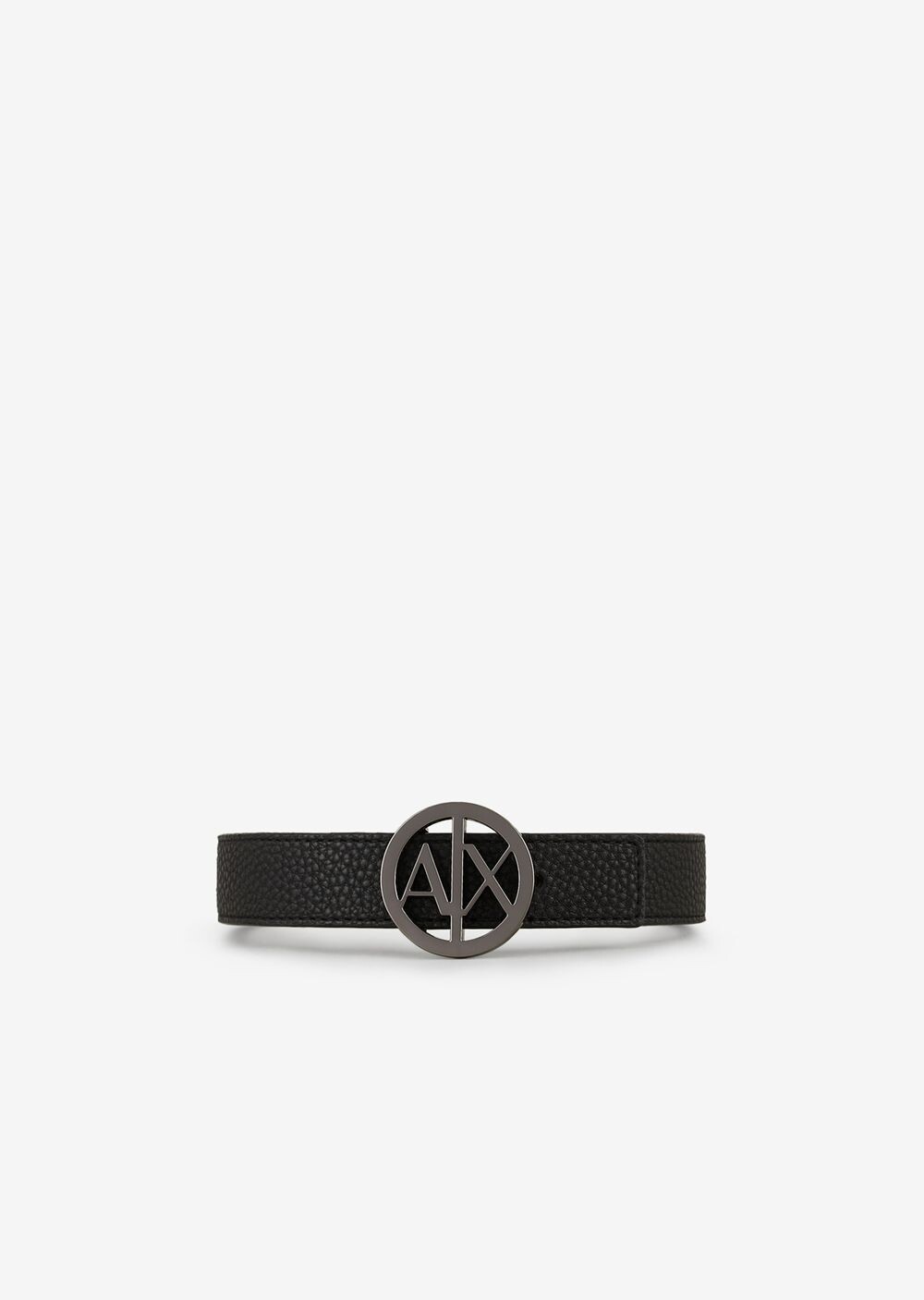 

Ремень с двусторонней пластиной с логотипом Armani Exchange, черный