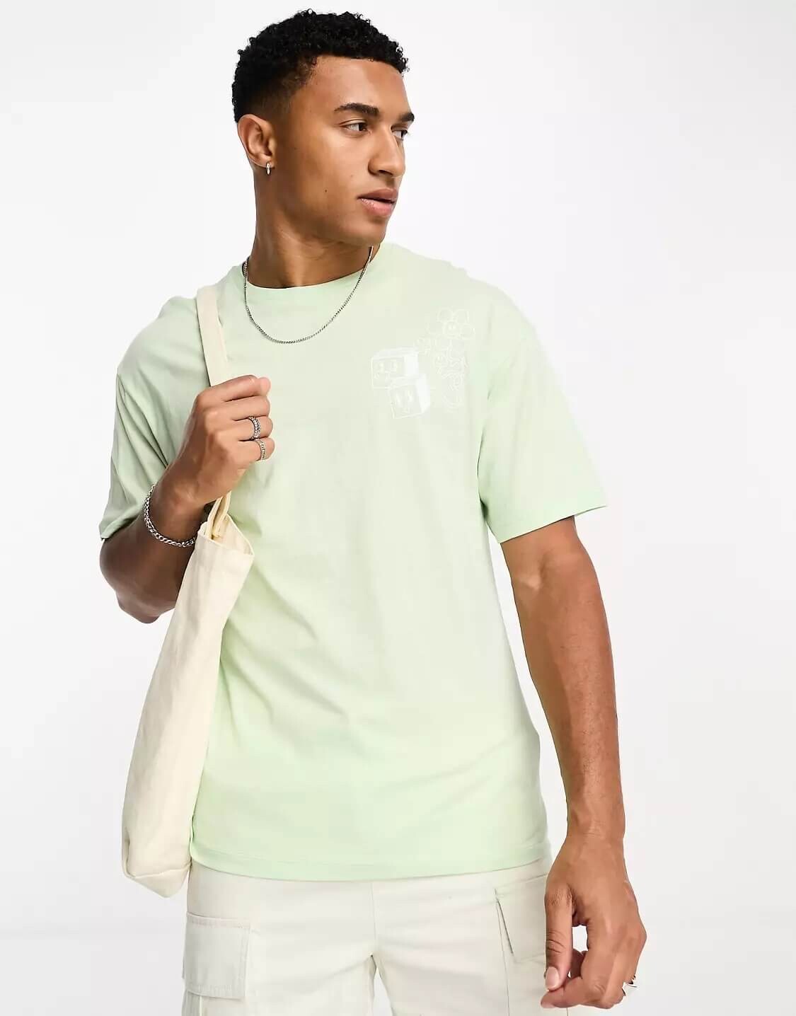 

Футболка Jack & Jones Oversized With Back Print, светло-зеленый