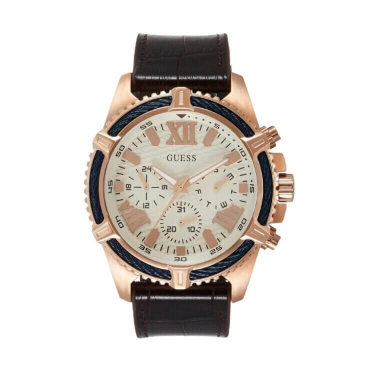

Часы наручные Guess с хронографом, черный
