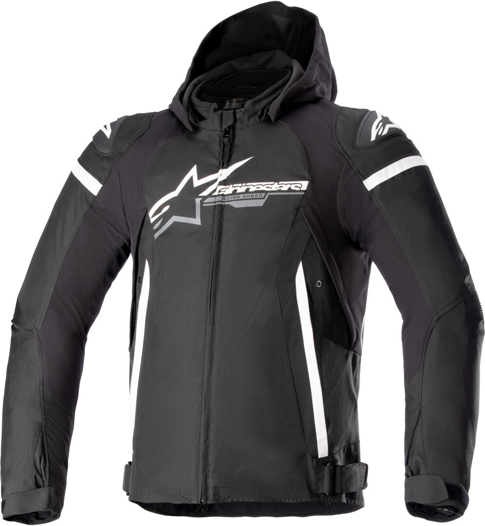 

Alpinestars Zaca водонепроницаемая мотоциклетная текстильная куртка, черный/белый