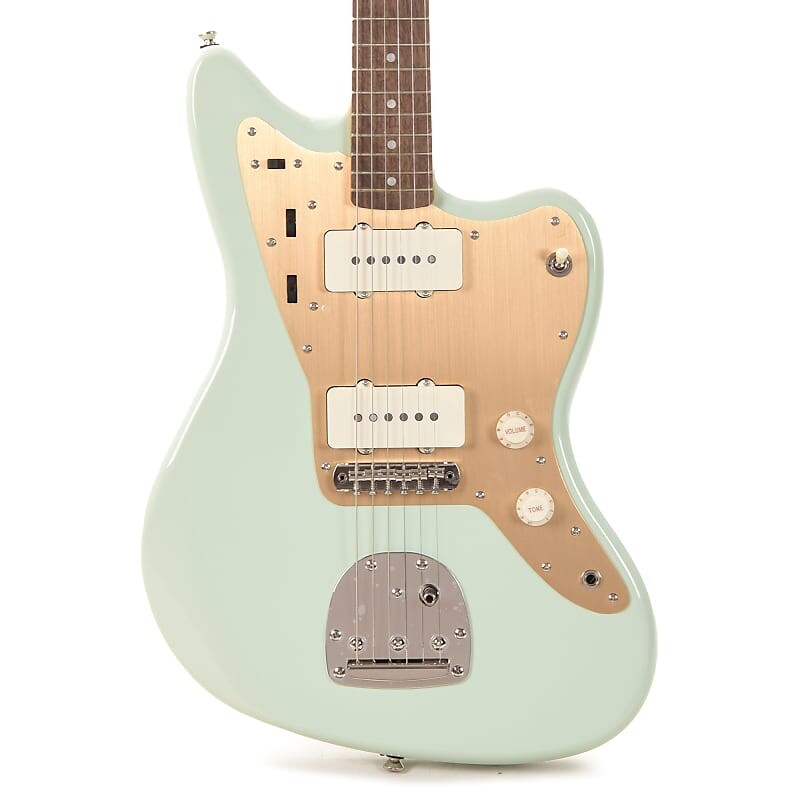 

Squier Classic Vibe '60s Jazzmaster Surf Green с золотой анодированной накладкой (эксклюзив CME)