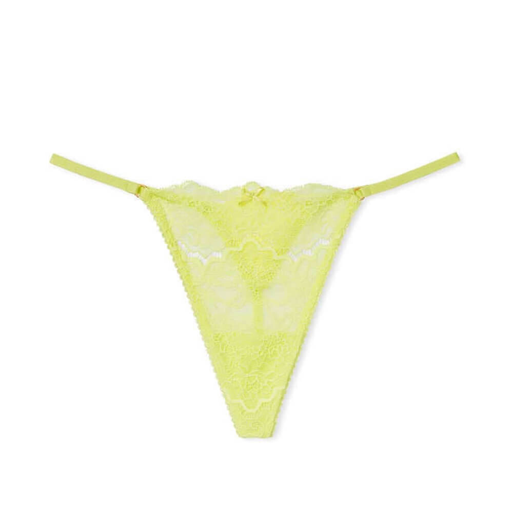 

Стринги Victoria`s Secret Mesh and Lace, лимонный