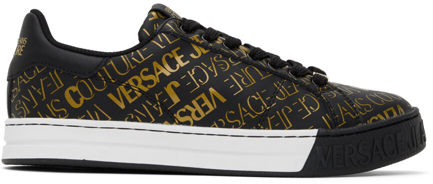 

Черно-золотые кроссовки Court 88 Versace Jeans Couture