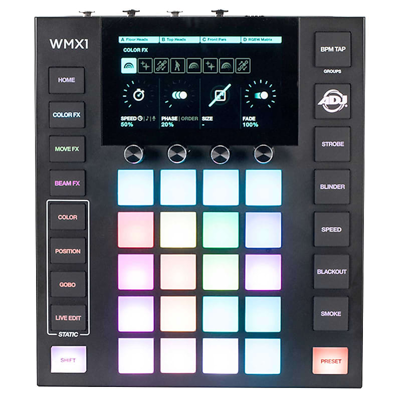 цена Американский DJ WMX1 Standalone 1 Контроллер освещения DMX Universe American DJ American DJ WMX1 Standalone 1 DMX Universe Lighting Controller