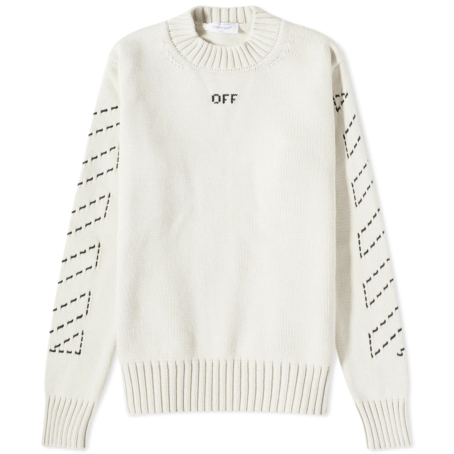 

Джемпер Off-White Stamp Arrow Crew Knit, белый