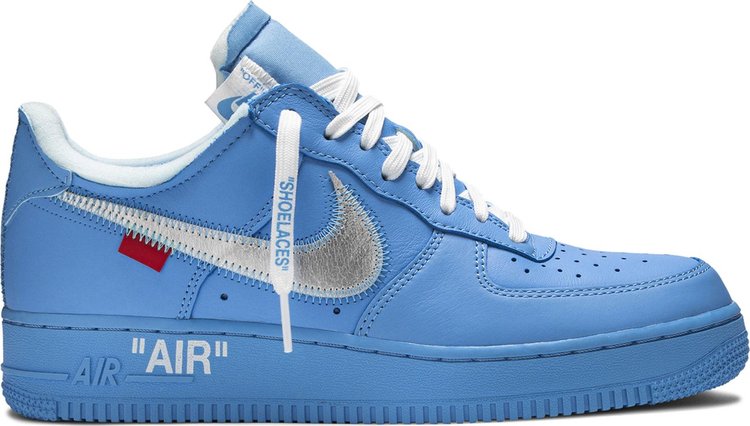 Лимитированные кроссовки Nike Off-White x Air Force 1 Low '07 'MCA', синий лимитированные кроссовки nike off white x cassius hirst x air force 1 low 07 mca синий