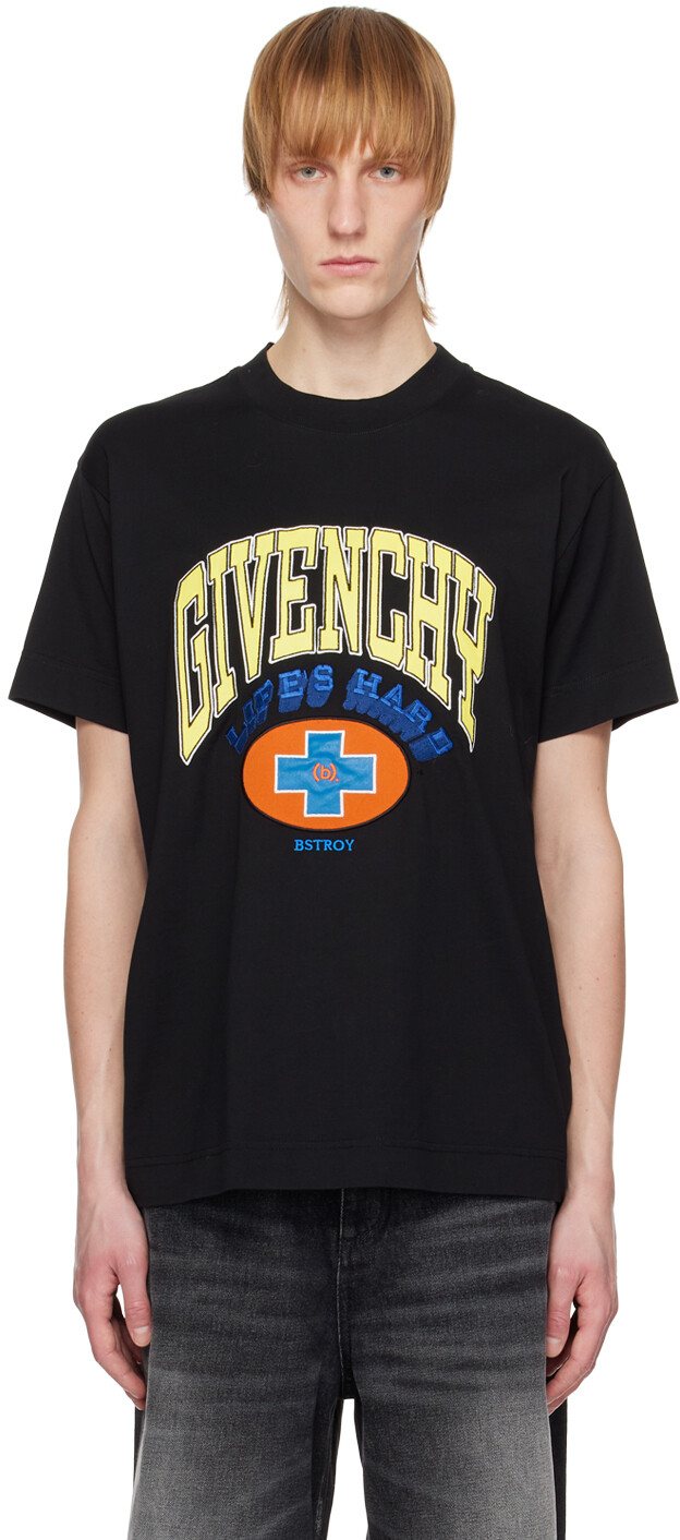 

Черная классическая футболка BSTROY Edition Givenchy, Черный