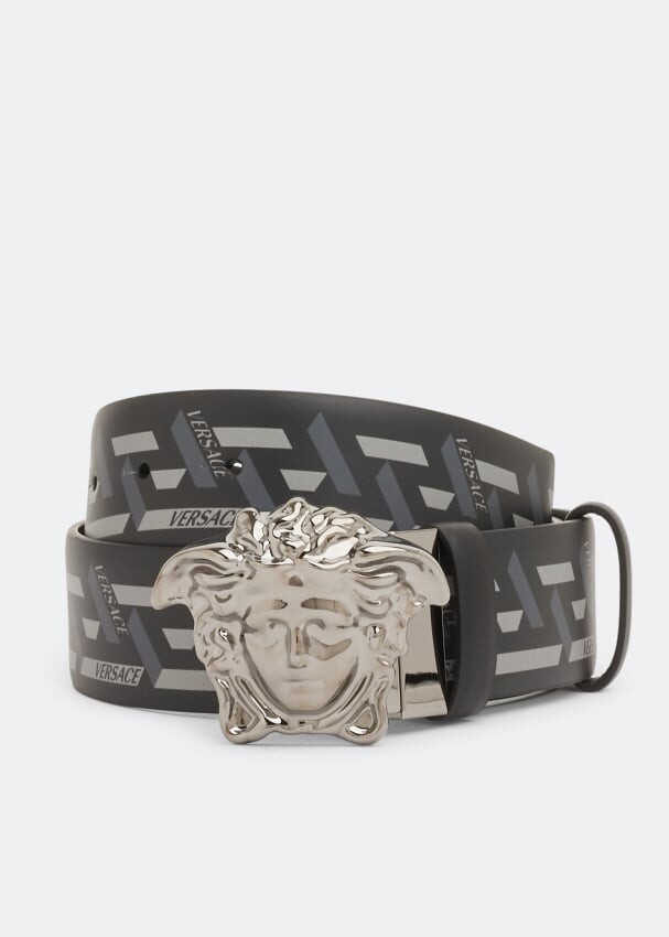 

Ремень VERSACE La Medusa La Greca print belt, черный