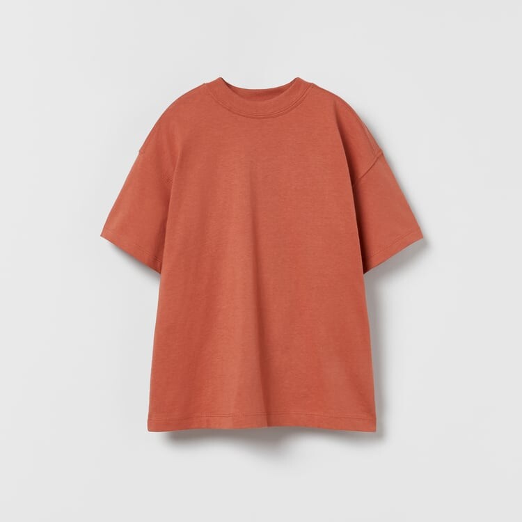 

Футболка Zara Premium Plain, темно-оранжевый