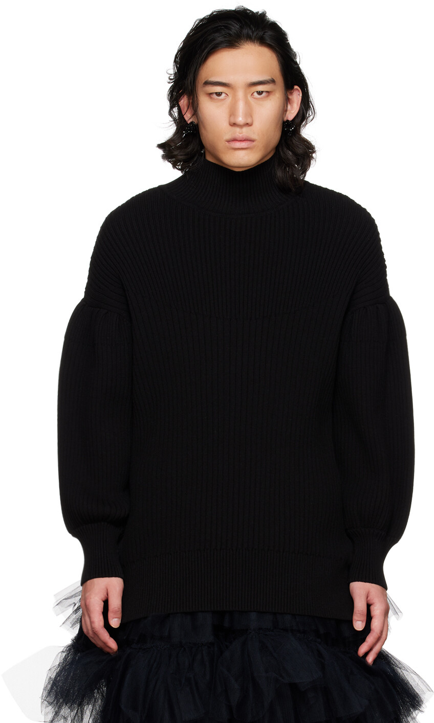 

Эксклюзивная черная водолазка SSENSE Simone Rocha
