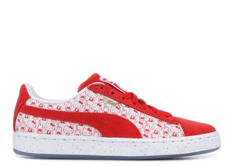 Кроссовки Puma HELLO KITTY X WMNS SUEDE 'BRIGHT RED', красный