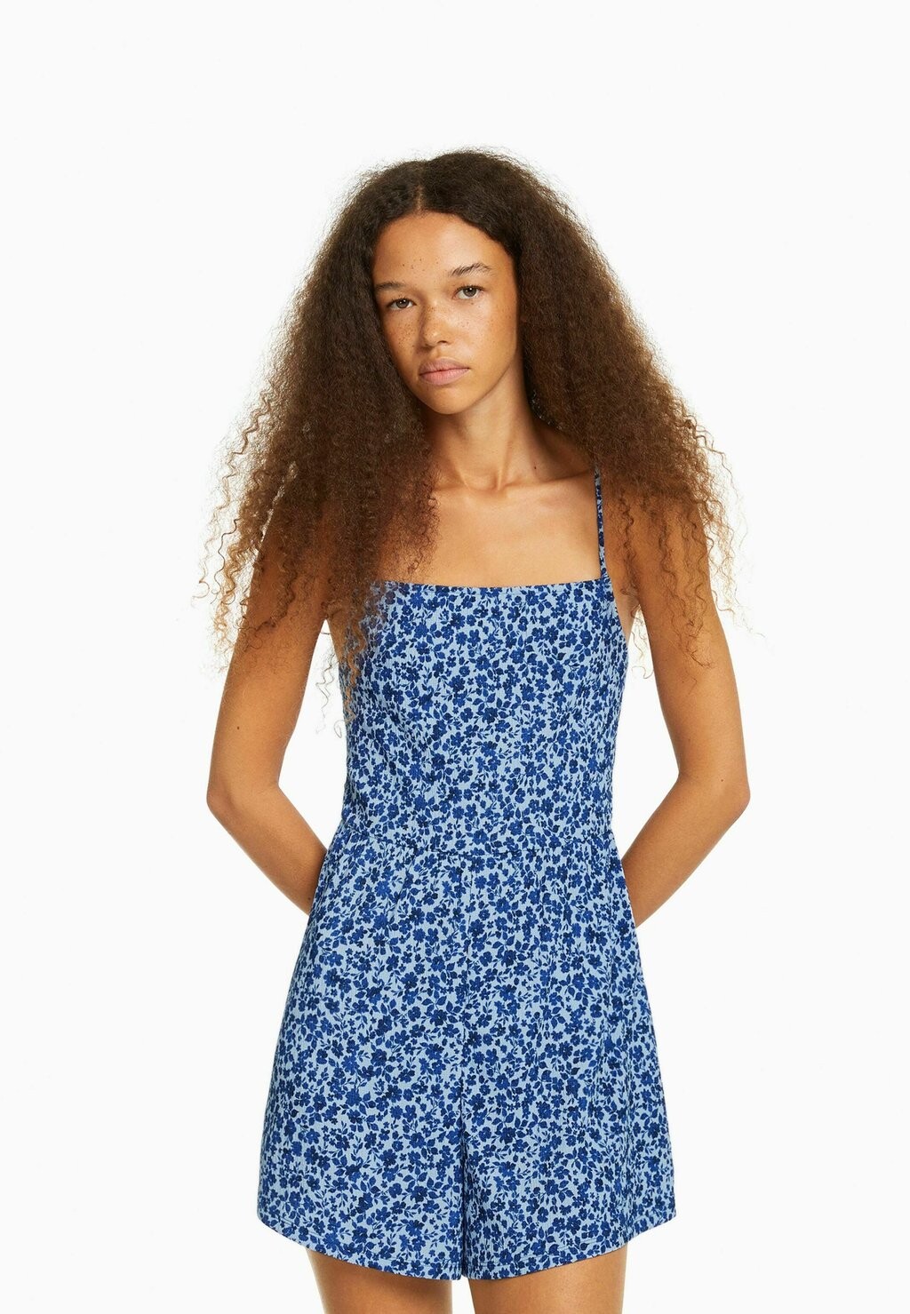 

Комбинезон Bershka, темно-синий