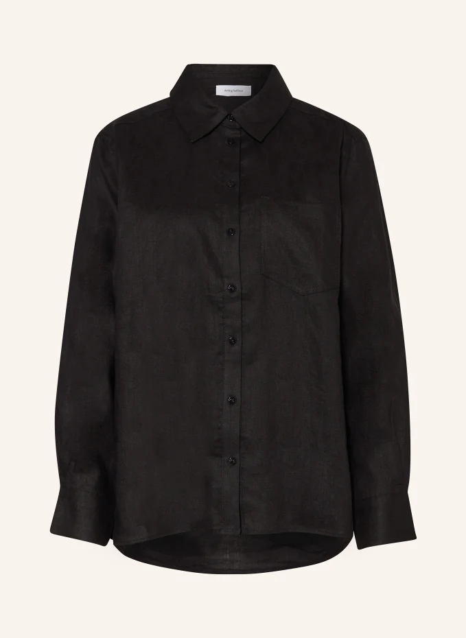 Льняная блузка-рубашка Darling Harbour, черный