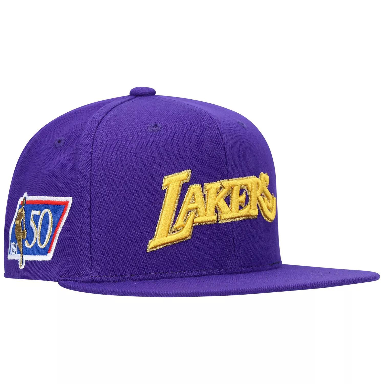 Мужская кепка Snapback Mitchell & Ness Purple Los Angeles Lakers к 50-летнему юбилею