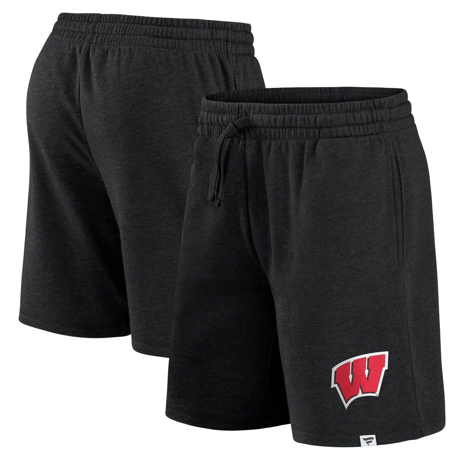 

Мужские шорты с логотипом Fanatics Black Wisconsin Badgers Primary