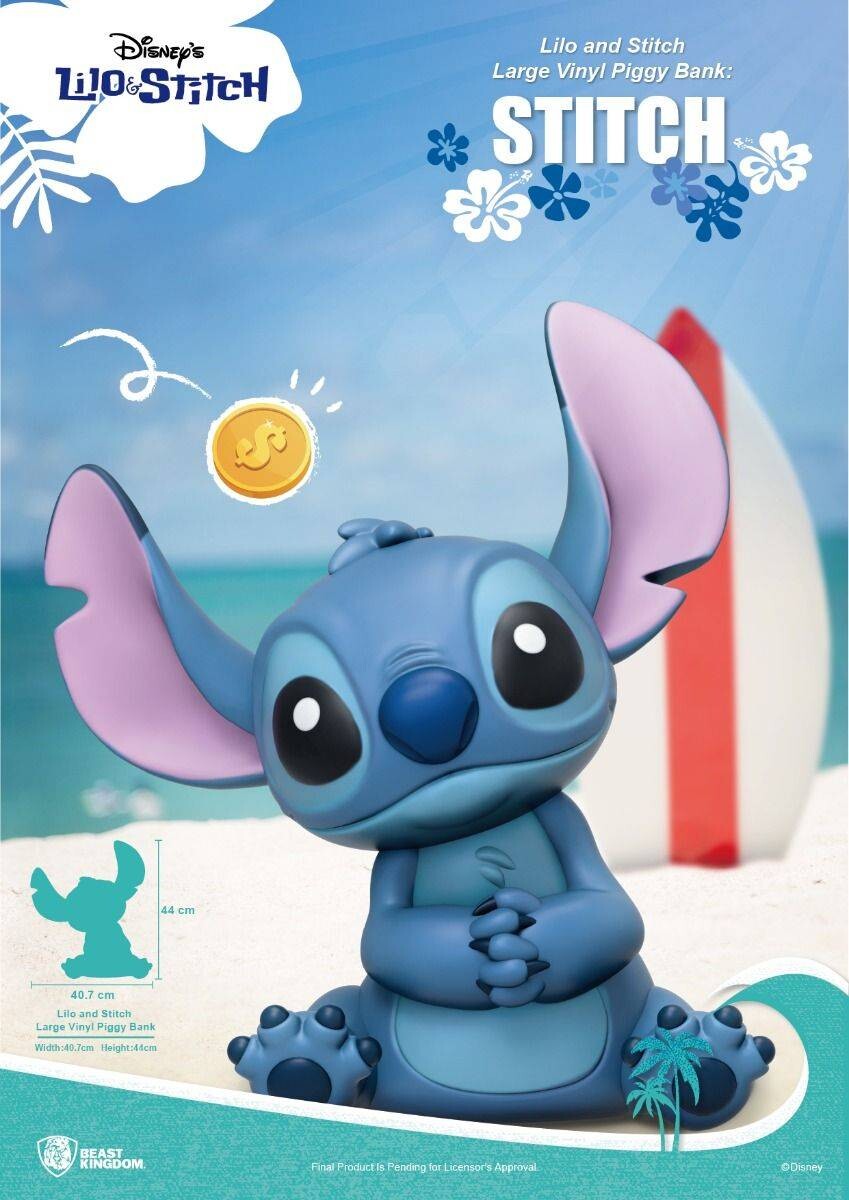 

Копилка фигурка Beast Kingdom Lilo and Stitch Large Vinyl Piggy Bank: Stitch