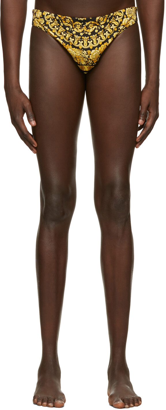 

Черные плавки Barocco Versace Underwear