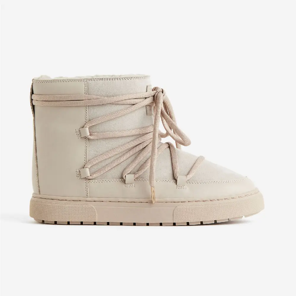 

Полусапоги H&M Laced Padded, бежевый