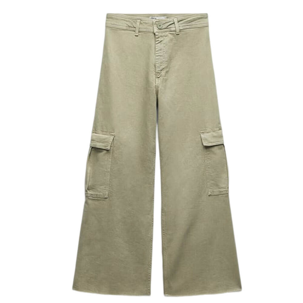 

Джинсы-карго женские Zara ZW The Marine, светло-зеленый