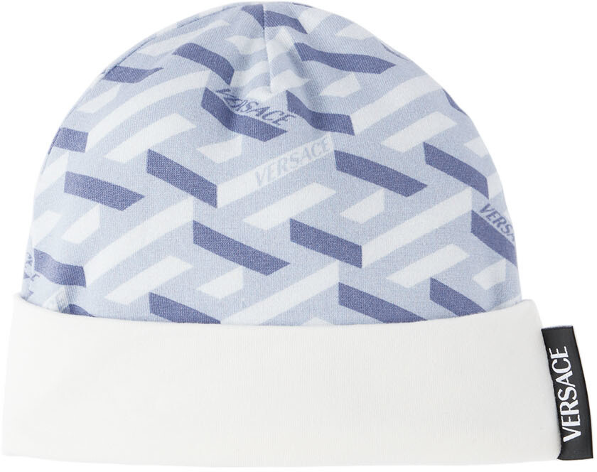 

Голубая шапка La Greca Beanie Versace