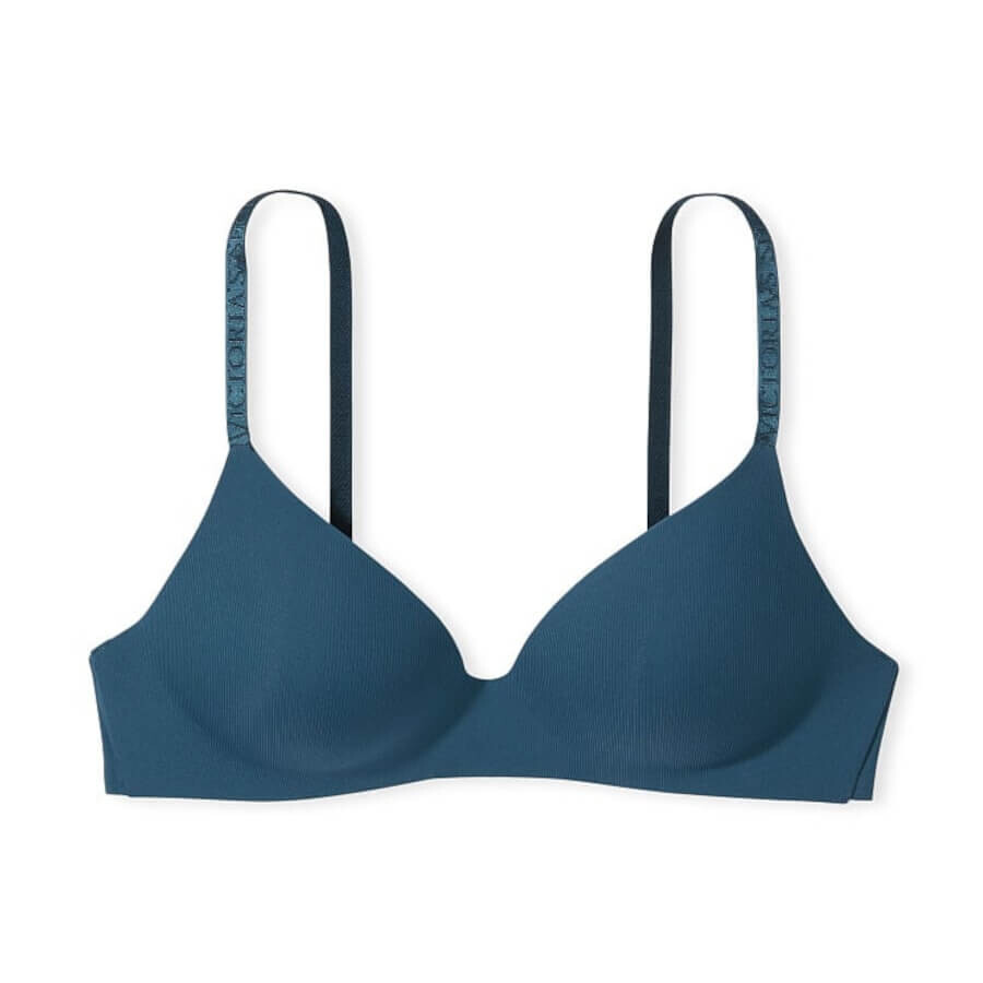 

Бюстгальтер без косточек Victoria's Secret The T-shirt Lightly Lined, синий