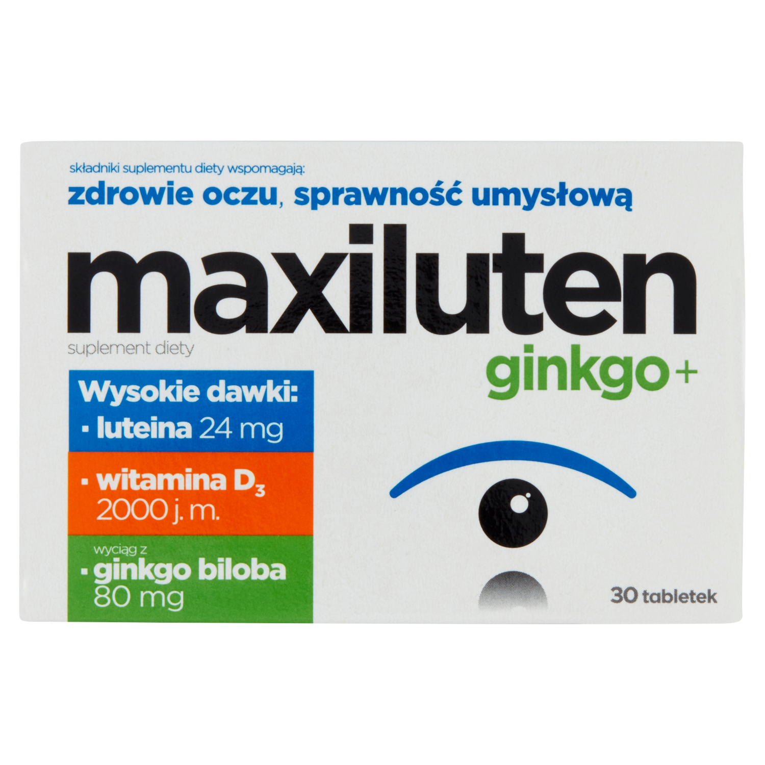 Maxiluten Ginko+ биологически активная добавка, 30 таблеток/1 упаковка maxiluten биологически активная добавка 30 таблеток 1 упаковка