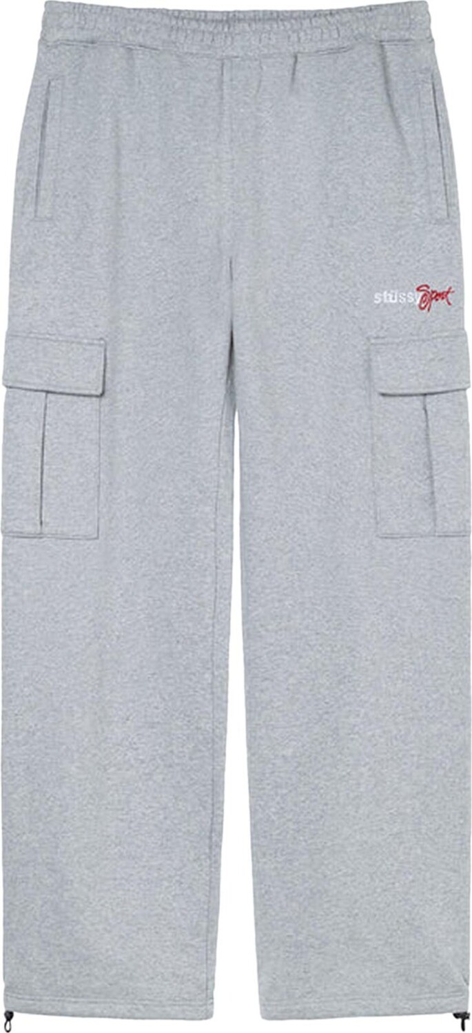 

Брюки Stussy Sport Cargo Fleece Pant 'Grey Heather', серый
