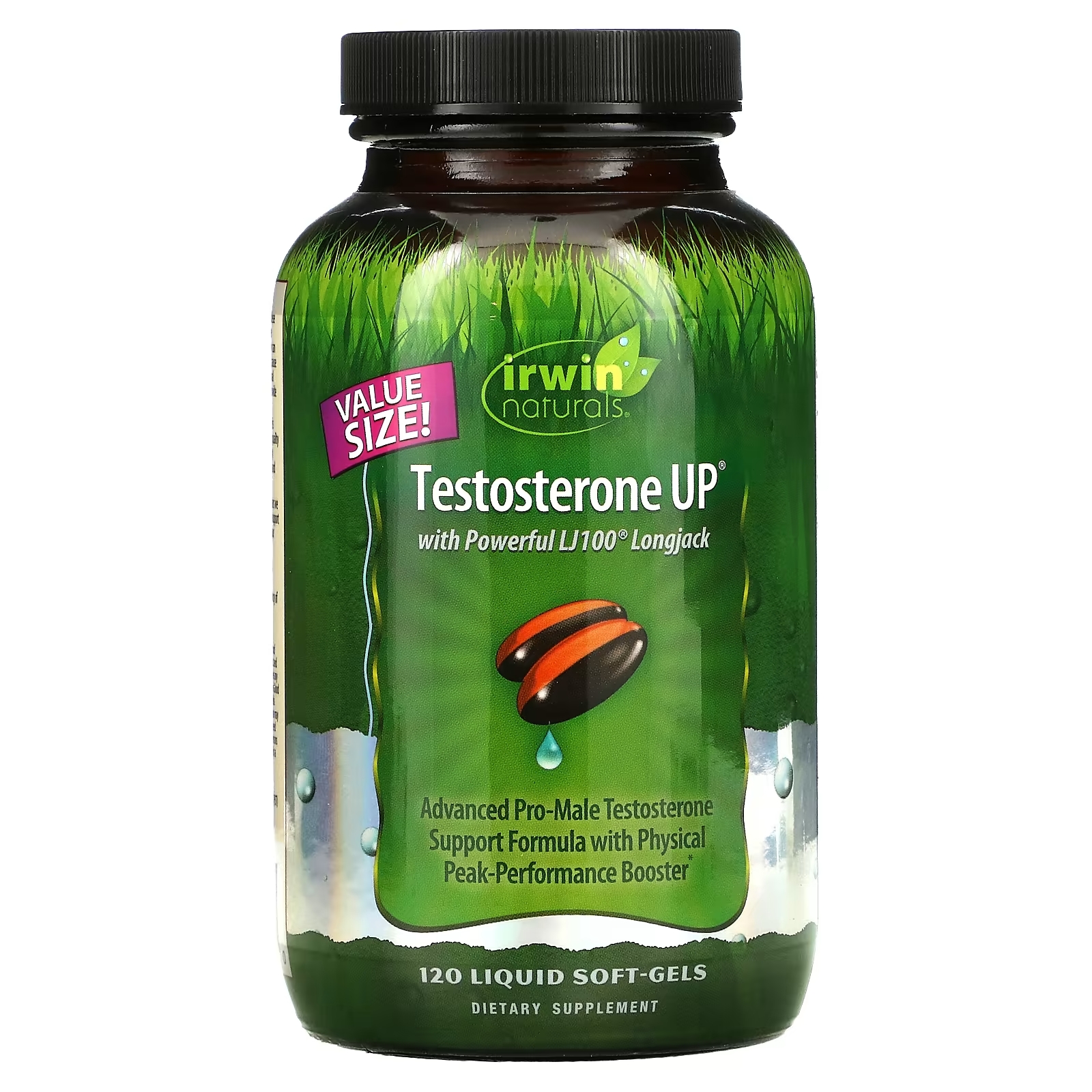 Irwin Naturals Testosterone UP тестостерон, 120 капсул пищевая добавка irwin naturals testosterone up strength