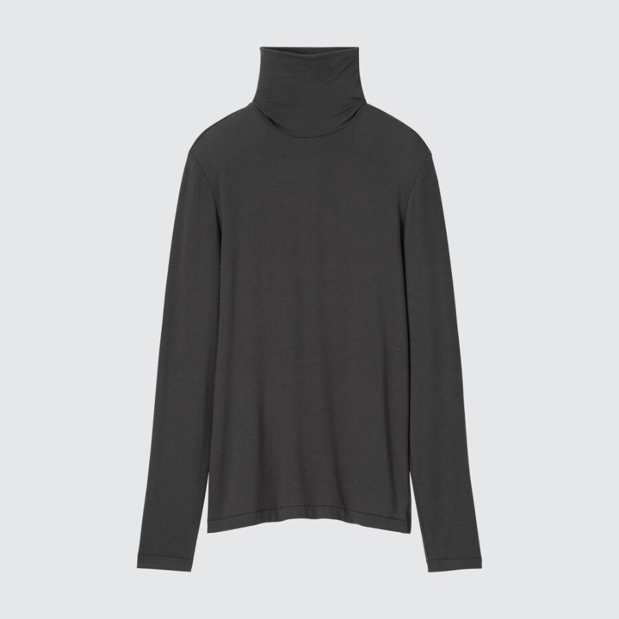

Водолазка Uniqlo Heattech Ultra Light, темно-серый