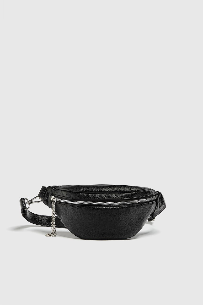 

Поясная сумка с цепочкой Pull&Bear, черный