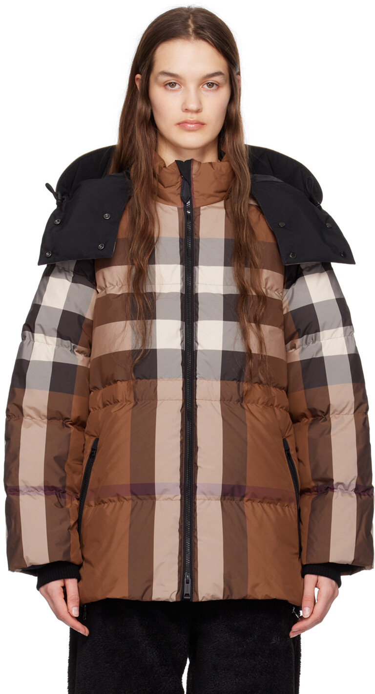 

Коричневый пуховик Broadwaschk Burberry