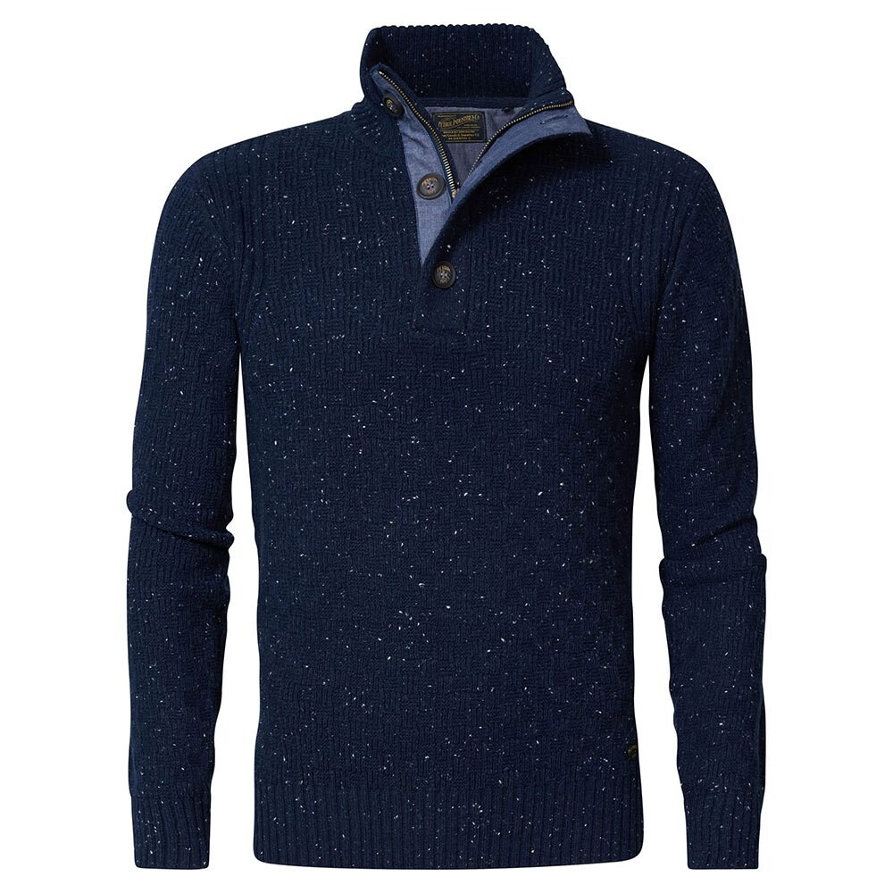 

Свитер Petrol Industries Crew Neck Half Buttons, синий